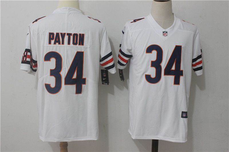Men Chicago Bears 34 Payton White Nike Vapor Untouchable Limited NFL Jerseys